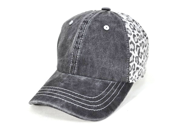 036- PLAIN BLACK PIGMENT GREY LEOPARD BACK